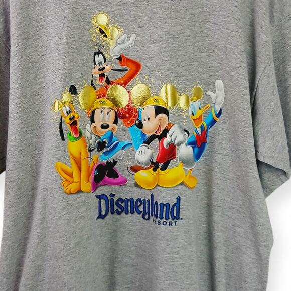 Disney SZ XL 2005 50 Year Anniversary Gray Character Tee - Picture 2 of 9